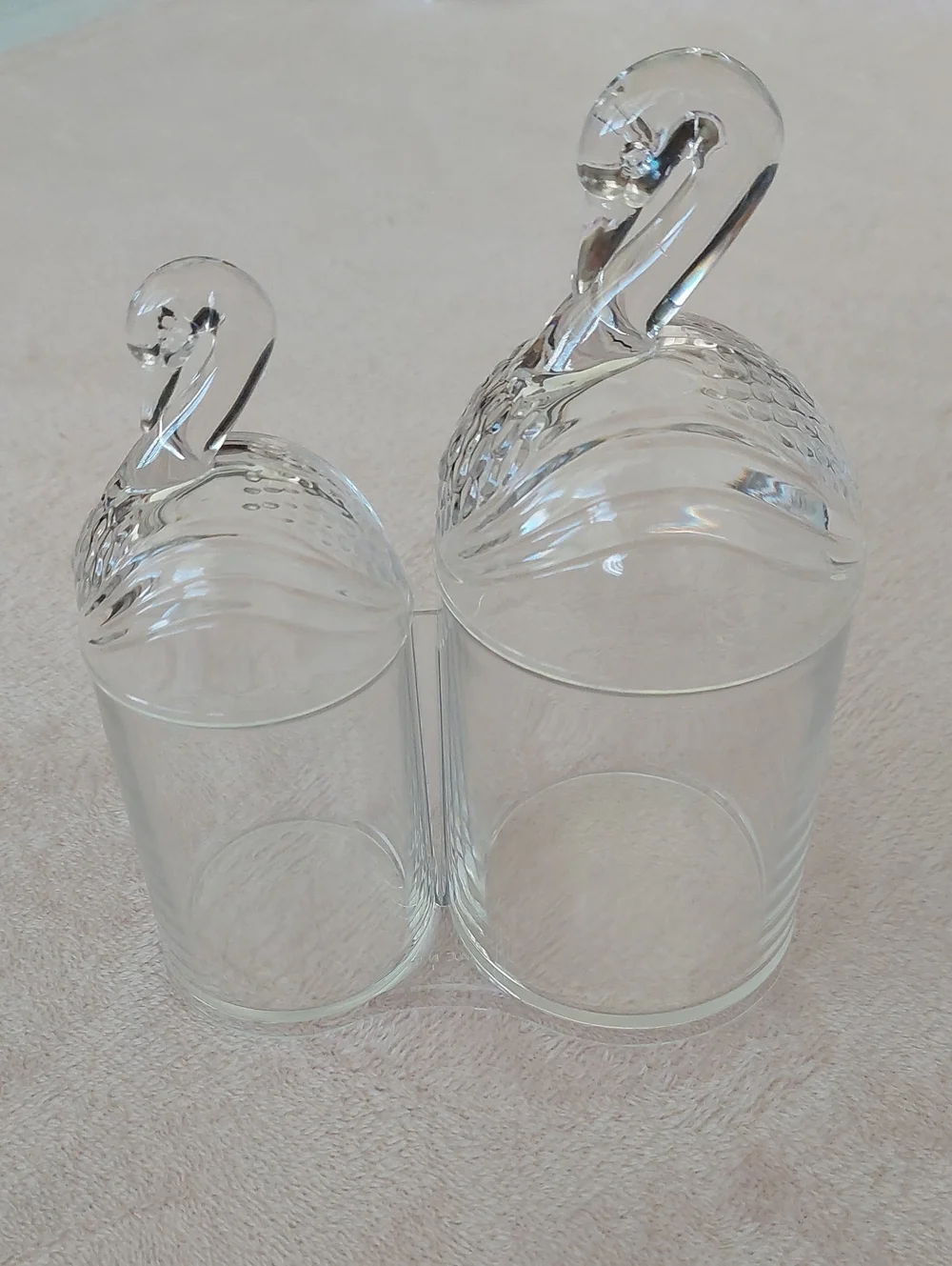 SWAN Cotton Ball & Swab Holder NIB